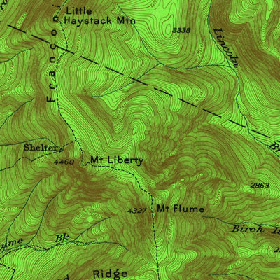 United States Geological Survey Franconia, NH (1929, 62500-Scale) digital map