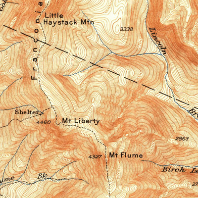 United States Geological Survey Franconia, NH (1932, 62500-Scale) digital map