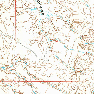 United States Geological Survey Frank Coulee, MT (1967, 24000-Scale) digital map