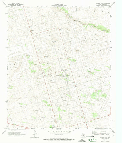 United States Geological Survey Frankel City, TX (1971, 24000-Scale) digital map
