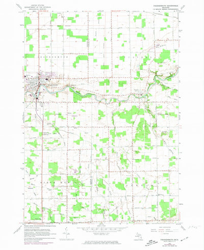 United States Geological Survey Frankenmuth, MI (1963, 24000-Scale) digital map