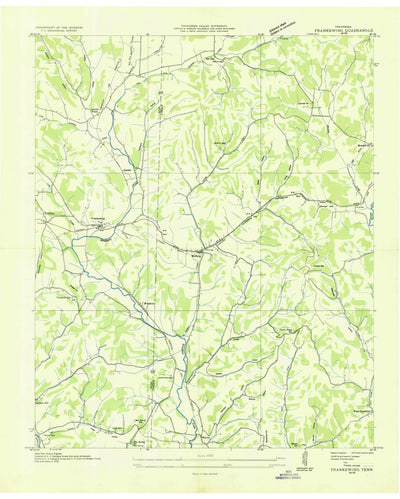 United States Geological Survey Frankewing, TN (1936, 24000-Scale) digital map