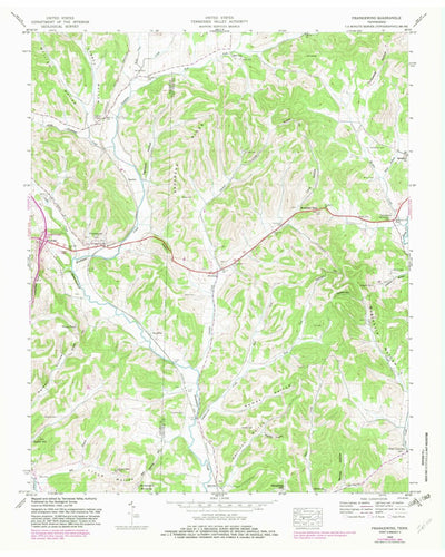 United States Geological Survey Frankewing, TN (1948, 24000-Scale) digital map