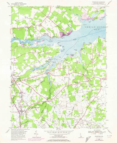 United States Geological Survey Frankford, DE (1955, 24000-Scale) digital map