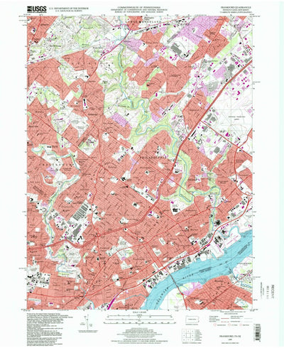 United States Geological Survey Frankford, PA-NJ (1997, 24000-Scale) digital map