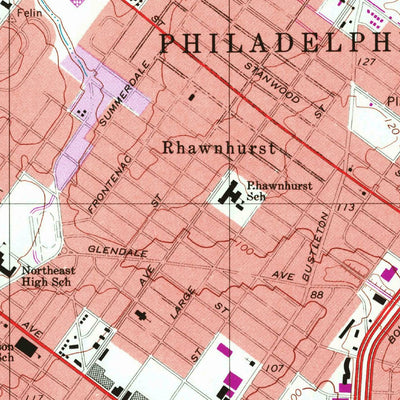 United States Geological Survey Frankford, PA-NJ (1997, 24000-Scale) digital map