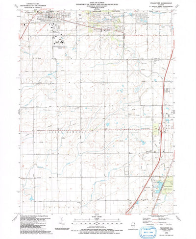 United States Geological Survey Frankfort, IL (1990, 24000-Scale) digital map