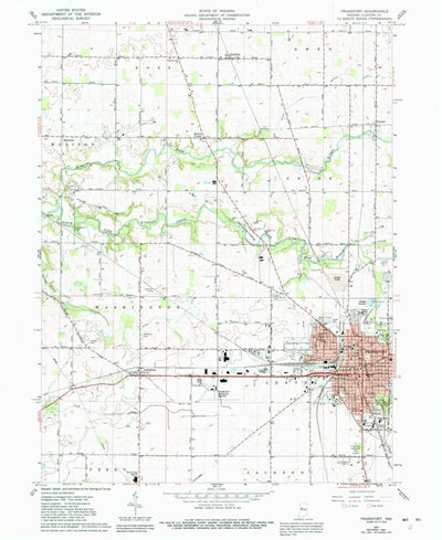 United States Geological Survey Frankfort, IN (1961, 24000-Scale) digital map