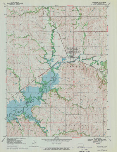 United States Geological Survey Frankfort, KS (1969, 24000-Scale) digital map