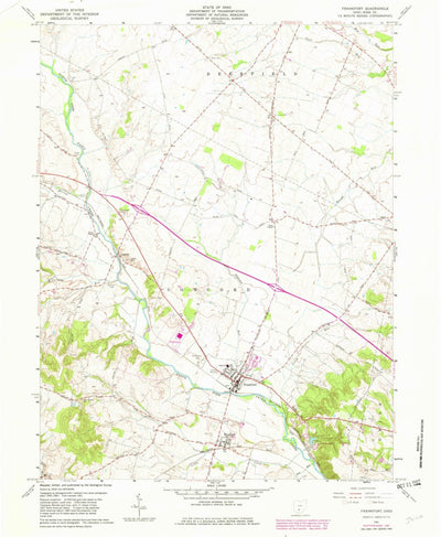 United States Geological Survey Frankfort, OH (1961, 24000-Scale) digital map