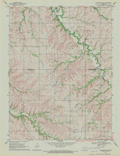 United States Geological Survey Frankfort SW, KS (1969, 24000-Scale) digital map
