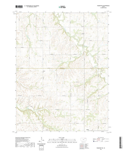 United States Geological Survey Frankfort SW, KS (2022, 24000-Scale) digital map