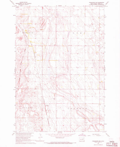 United States Geological Survey Frankfort SW, SD (1967, 24000-Scale) digital map