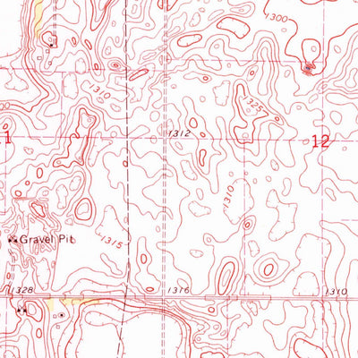 United States Geological Survey Frankfort SW, SD (1967, 24000-Scale) digital map