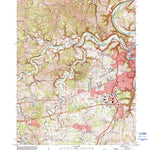 United States Geological Survey Frankfort West, KY (1997, 24000-Scale) digital map