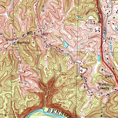 United States Geological Survey Frankfort West, KY (1997, 24000-Scale) digital map