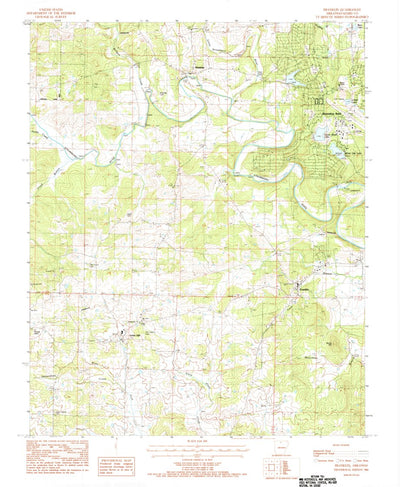 United States Geological Survey Franklin, AR (1984, 24000-Scale) digital map