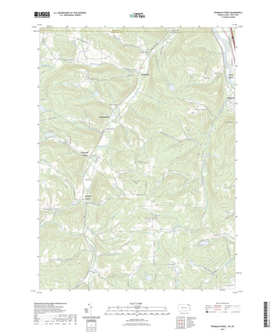 United States Geological Survey Franklin Forks, PA (2023, 24000-Scale) digital map