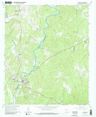 United States Geological Survey Franklin, GA (1964, 24000-Scale) digital map
