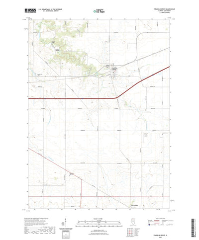 United States Geological Survey Franklin Grove, IL (2021, 24000-Scale) digital map