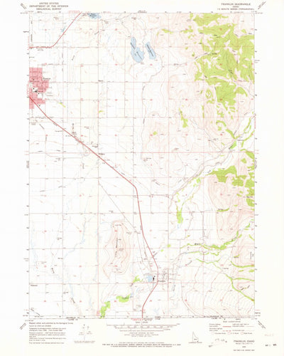 United States Geological Survey Franklin, ID (1969, 24000-Scale) digital map