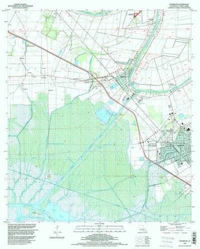 United States Geological Survey Franklin, LA (1994, 24000-Scale) digital map