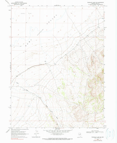 United States Geological Survey Franklin Lake SE, NV (1968, 24000-Scale) digital map