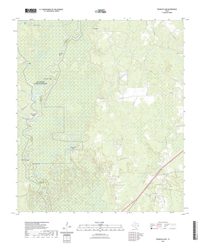 United States Geological Survey Franklin Lake, TX (2022, 24000-Scale) digital map