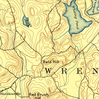 United States Geological Survey Franklin, MA-RI (1889, 62500-Scale) digital map