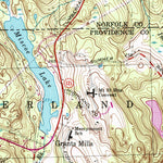 United States Geological Survey Franklin, MA-RI (1964, 24000-Scale) digital map