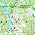 United States Geological Survey Franklin, MA-RI (1964, 25000-Scale) digital map