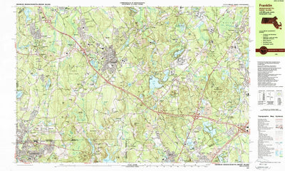 United States Geological Survey Franklin, MA-RI (1987, 25000-Scale) digital map
