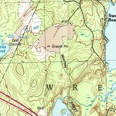 United States Geological Survey Franklin, MA-RI (1987, 25000-Scale) digital map