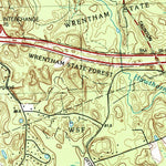 United States Geological Survey Franklin, MA-RI (1987, 25000-Scale) digital map