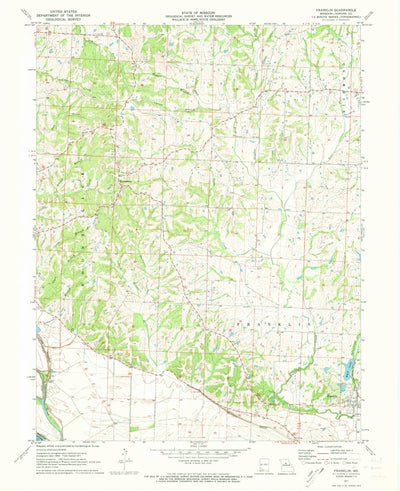 United States Geological Survey Franklin, MO (1971, 24000-Scale) digital map