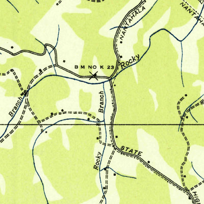 United States Geological Survey Franklin, NC (1935, 24000-Scale) digital map