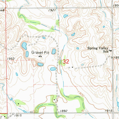 United States Geological Survey Franklin NE, NE (1974, 24000-Scale) digital map