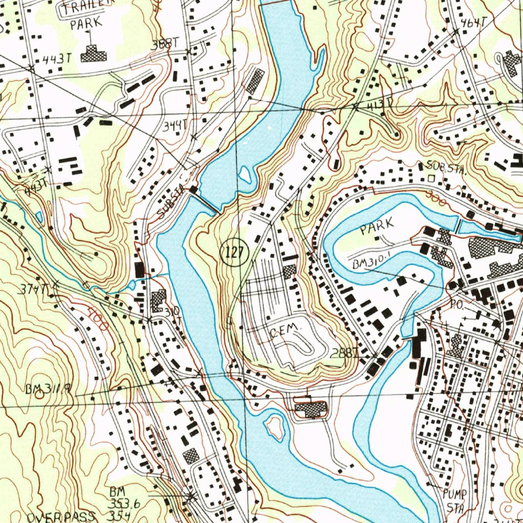 Franklin, Nh (2000, 24000-scale) Map By United States Geological Survey 