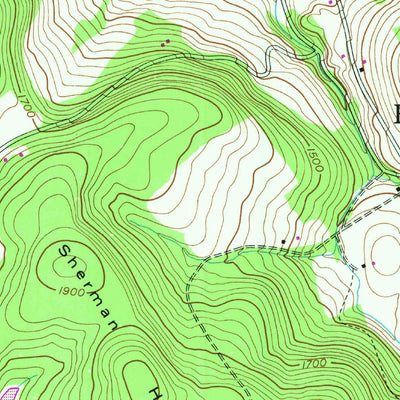 United States Geological Survey Franklin, NY (1943, 24000-Scale) digital map