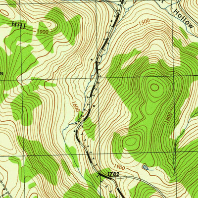 United States Geological Survey Franklin, NY (1945, 31680-Scale) digital map
