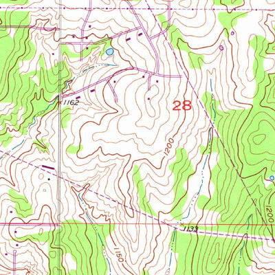 United States Geological Survey Franklin, OK (1956, 24000-Scale) digital map