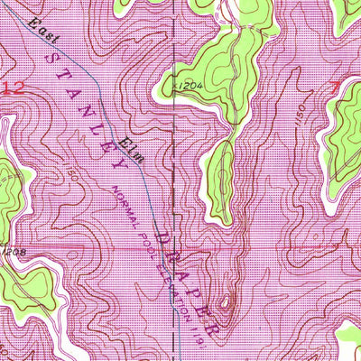 United States Geological Survey Franklin, OK (1956, 24000-Scale) digital map