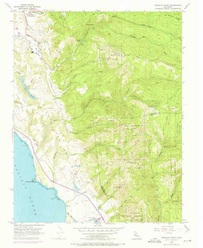 United States Geological Survey Franklin Point, CA (1955, 24000-Scale) digital map