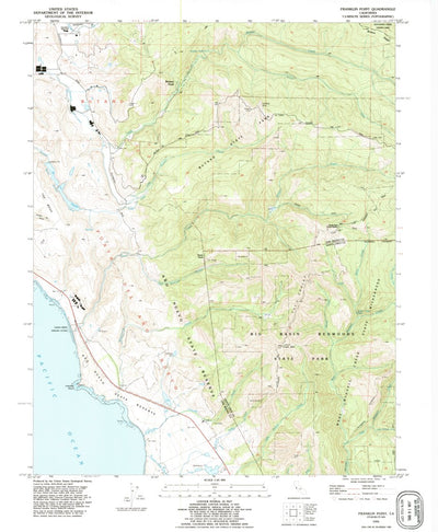 United States Geological Survey Franklin Point, CA (1991, 24000-Scale) digital map