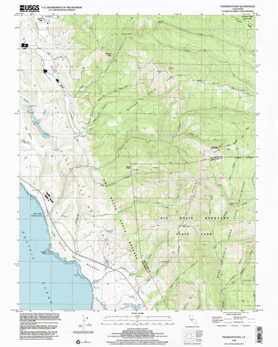 United States Geological Survey Franklin Point, CA (1998, 24000-Scale) digital map