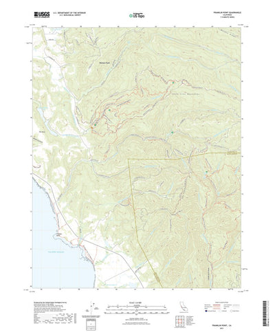 United States Geological Survey Franklin Point, CA (2021, 24000-Scale) digital map