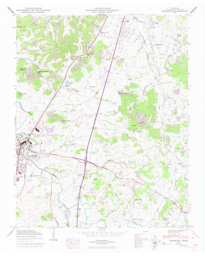 United States Geological Survey Franklin, TN (1949, 24000-Scale) digital map