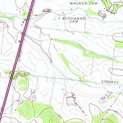 United States Geological Survey Franklin, TN (1949, 24000-Scale) digital map