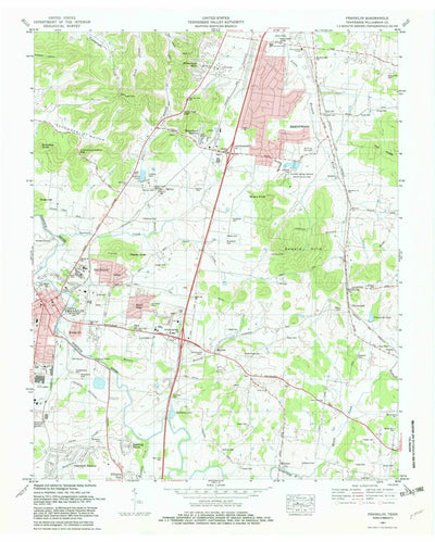 United States Geological Survey Franklin, TN (1981, 24000-Scale) digital map