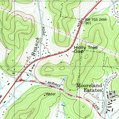 United States Geological Survey Franklin, TN (1981, 24000-Scale) digital map